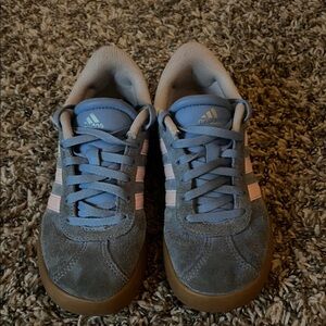 Adidas Kids Blue and Pink Sneakers